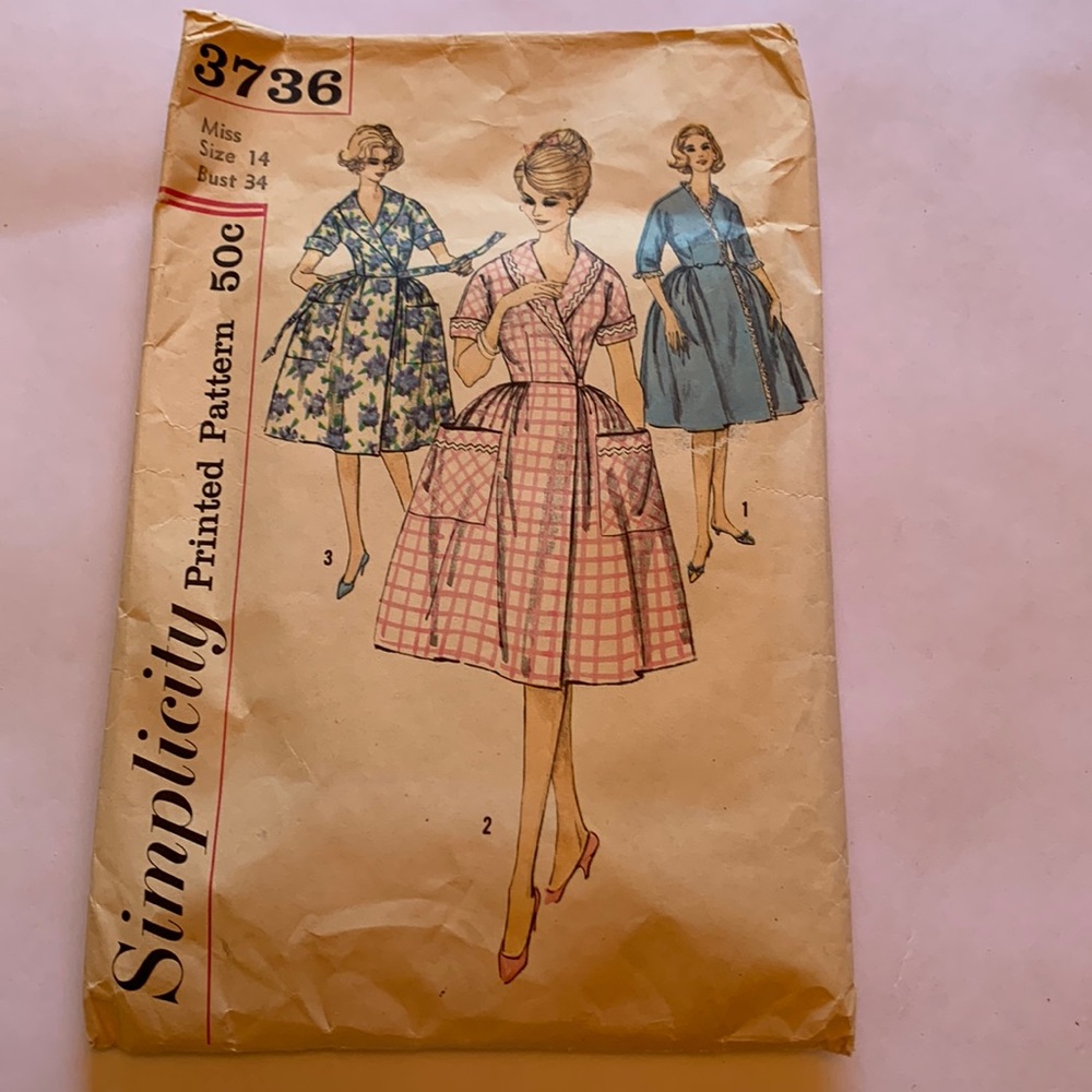 Vintage Simplicity Printed Pattern Size 14